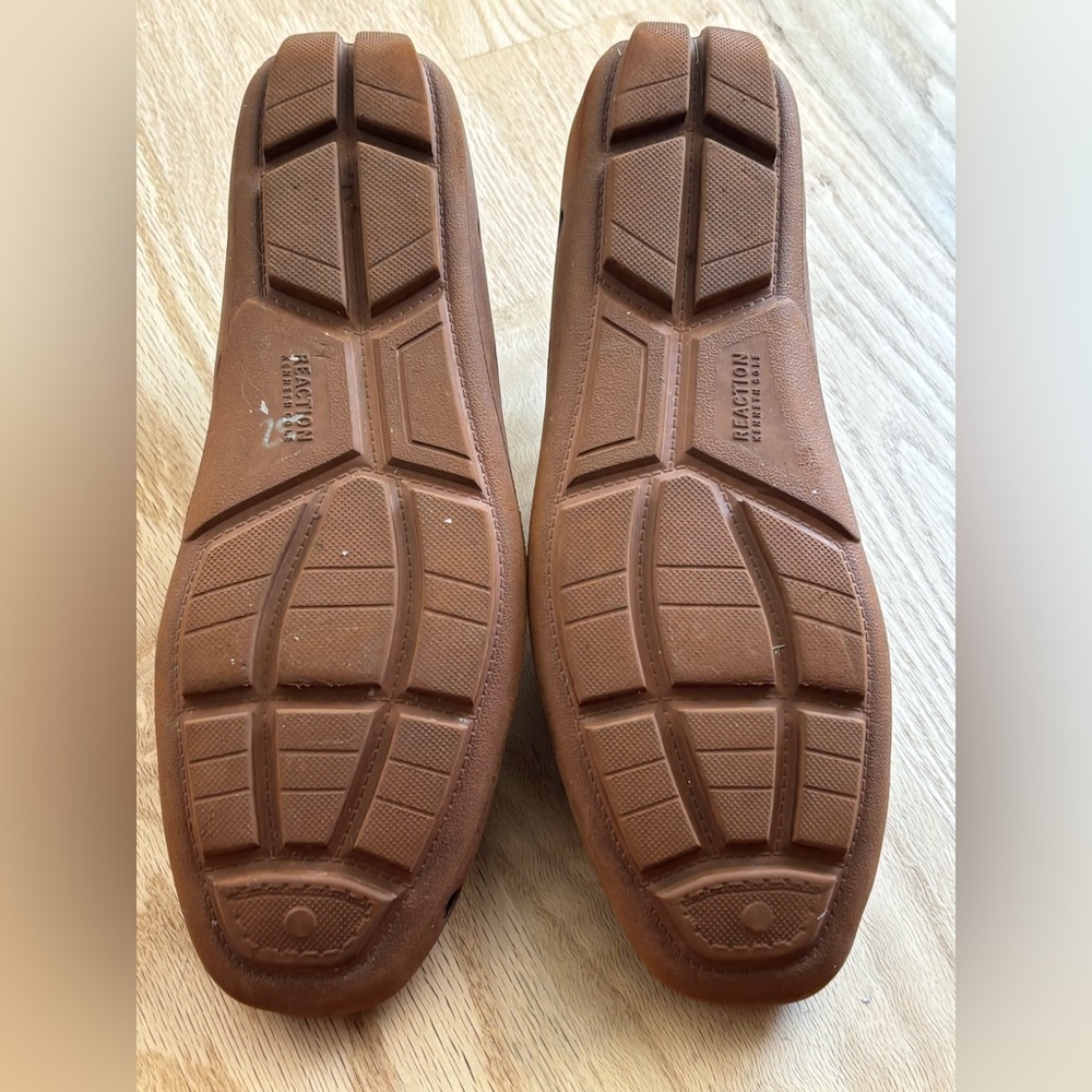 Kenneth Cole Reaction Men's Tan Slip-On Floafers-Side 9 - Picture 4 of 5